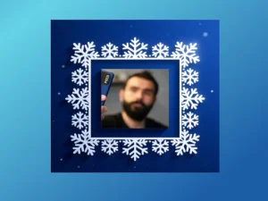 Фото в новогодней рамке