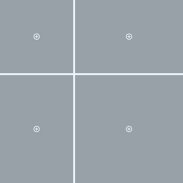 Сделать коллаж из четырёх фотографий разного размера