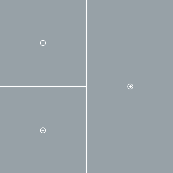 Сделать коллаж из трёх фотографий разного размера