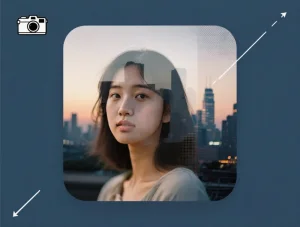 Наложить фото на фото