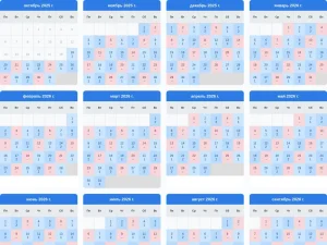 Мой рабочий календарь смен и выходных - генератор личного трудового календаря на любой период