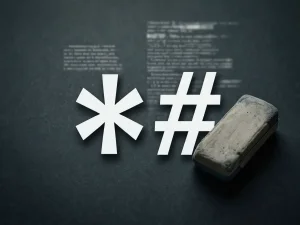 Удаление из текста звёздочек *, хэша #, амперсандов &, тире, подчёркиваний и других специальных символов